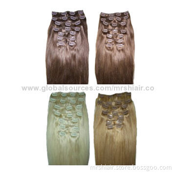 18-inch 8pcs 120g Natural Straight Chinese Remy Hair Clip-in Hair Extension